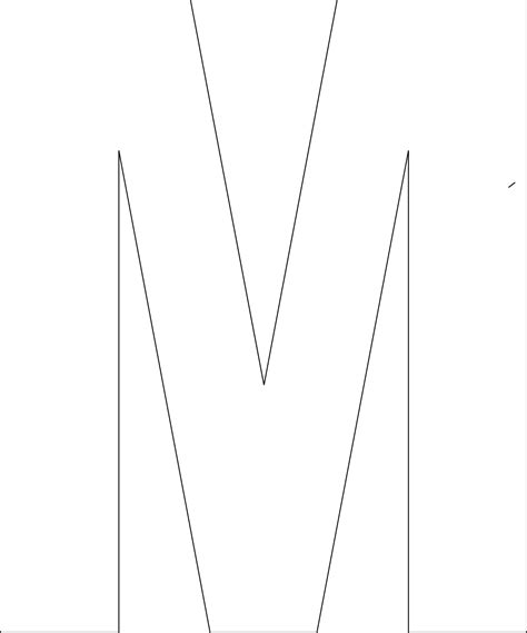 Letter M Template Printable 8