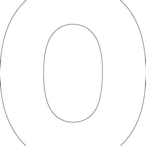 Letter O Template Printable for Tracing and Writing