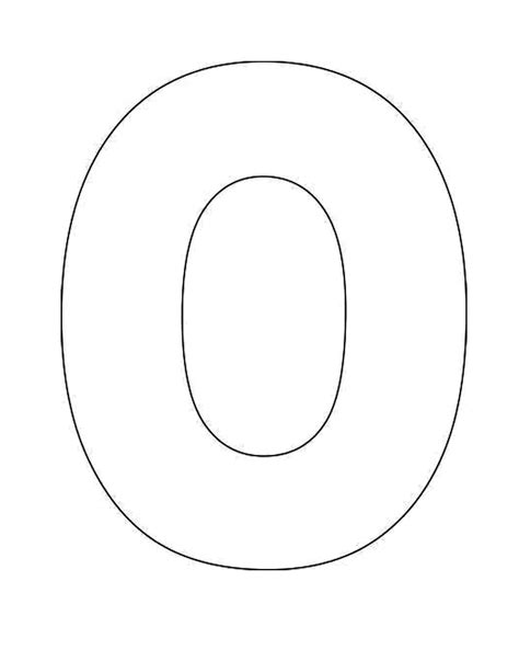 Letter O Template Printable for Tracing and Writing