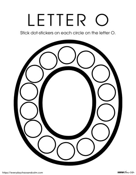 Letter O Worksheet for Kids