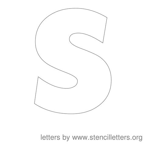 Letter S Stencil Printable 5