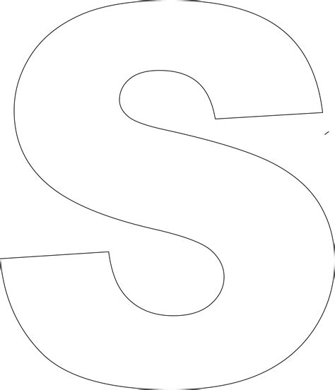 Letter S Stencil Printable 6