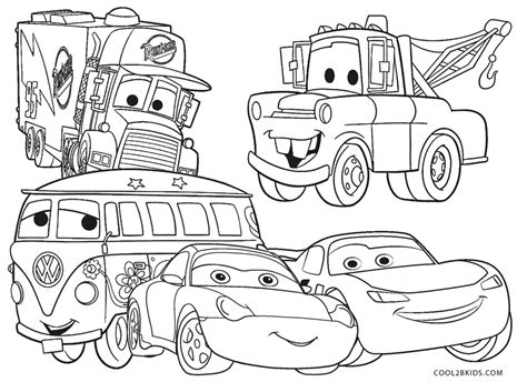 Lightning McQueen Coloring Page