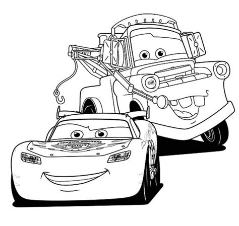 Lightning McQueen Coloring Page