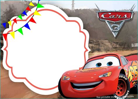 Lightning McQueen Free Printable Templates