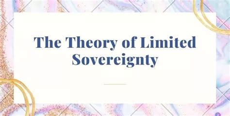 Limited Sovereignty