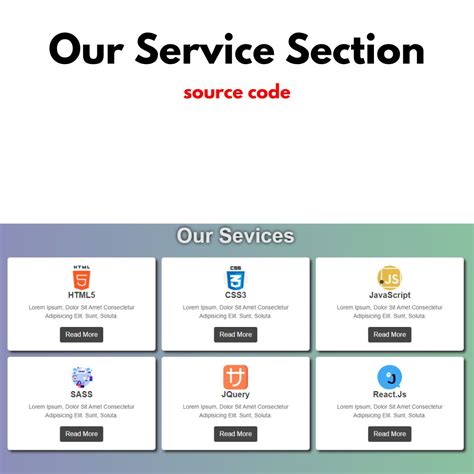 Line Items and Services Section Example