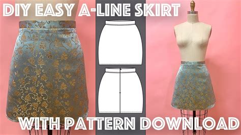 Line Skirt Template Block Pattern