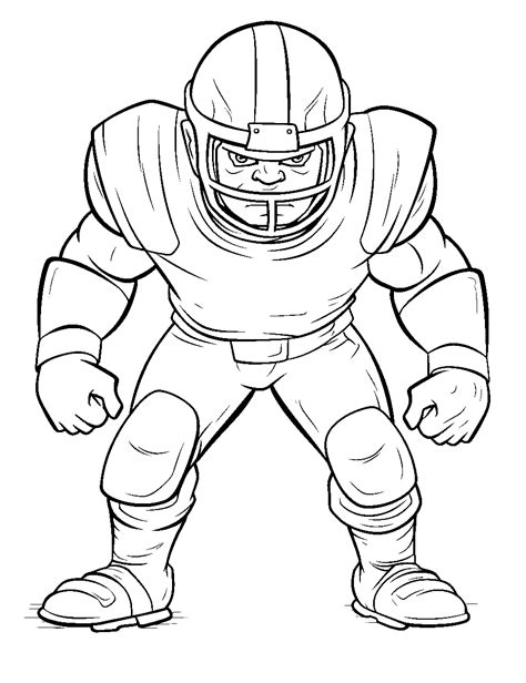 Linebacker Coloring Page