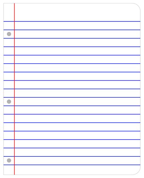 Lined Paper Template Example 10