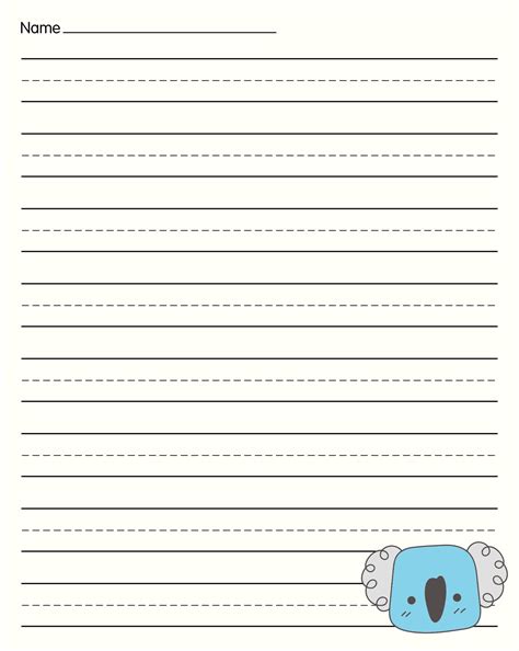 Lined Paper Template Example 7