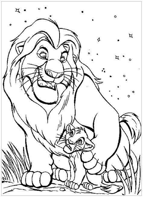 Lion King Coloring Pages For Kids Free Printables