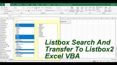 ListBox VBA Excel 1