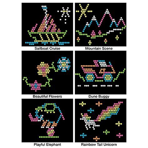 Lite-Brite Geometric Templates