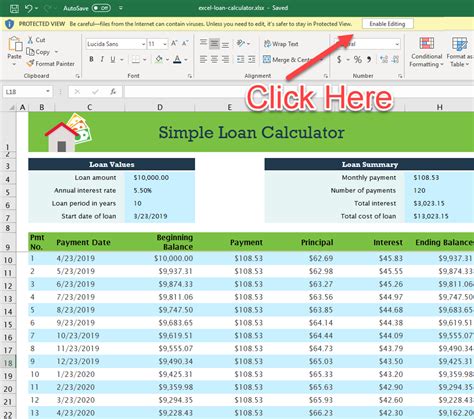 Loan Calculator Template 3