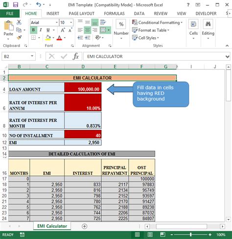 Loan Calculator Template 9