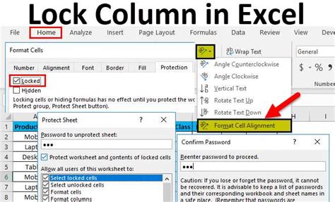 Lock cells in Excel on Mac with password