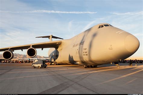 The Lockheed C-5M Super Galaxy on the ground