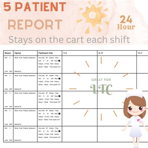 Long-Term Care Nursing Report Template