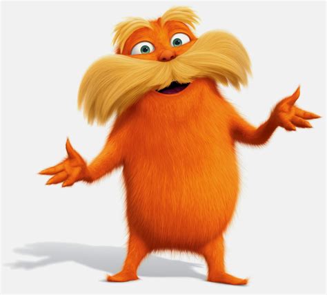 The Lorax surrounded by trees and wildlife