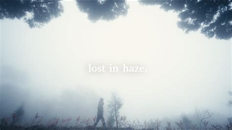 A silhouette of a person lost in a haze