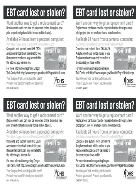 Lost or Stolen EBT Card