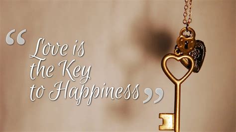 Love is key to a happy relationship