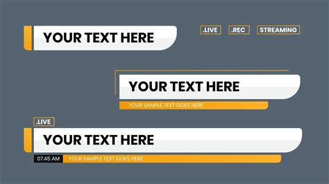Lower Thirds Text Template