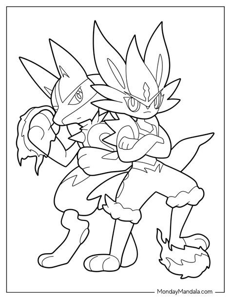 Lucario coloring page