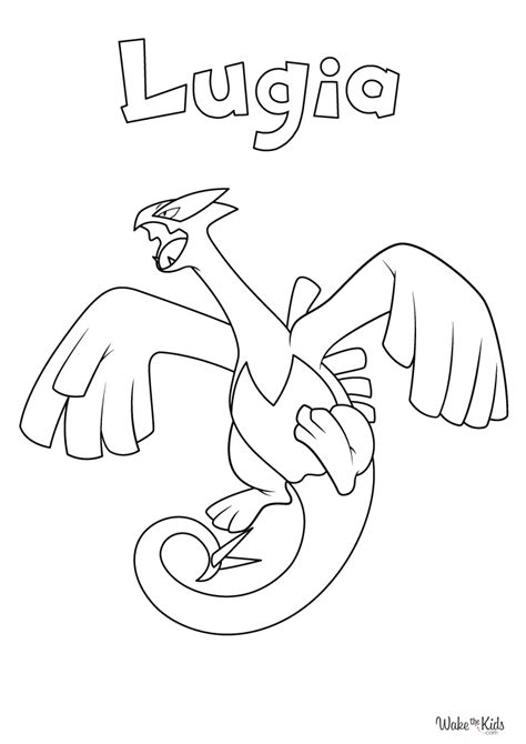 Lugia Coloring Page