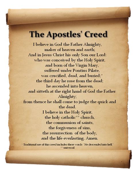 Benefits of using Apostles' Creed printables