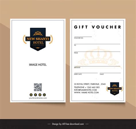 Luxury Hotel Voucher Template