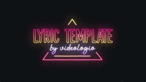 Lyric Video Template 5