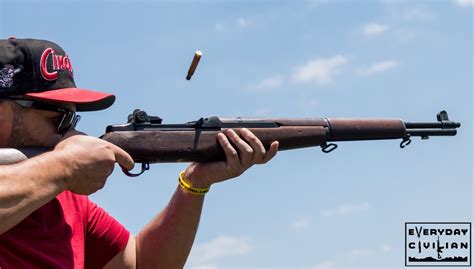 M1 Garand rifle in action, a testament to American military power