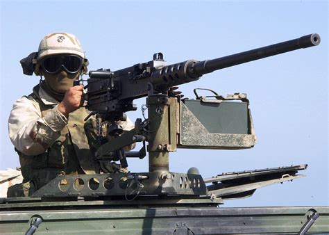 M2 Browning 50 cal on display at a shooting range