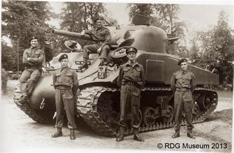 An M4 Sherman tank crew during World War II