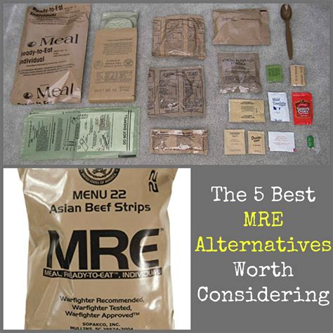 MREs and food stamps alternatives