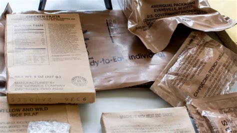 MREs and food stamps storage