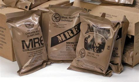 MREs with food stamps handling