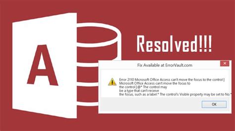 MS Access VBA Error 2110 Tips