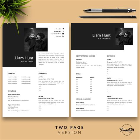 Mac Pages Resume Template 4