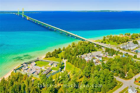 Mackinac Bridge Summer View