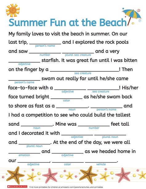 Mad Libs for kids