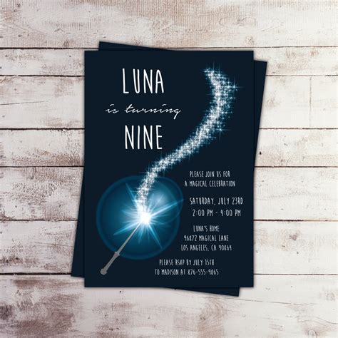 Magic Wand Invitation