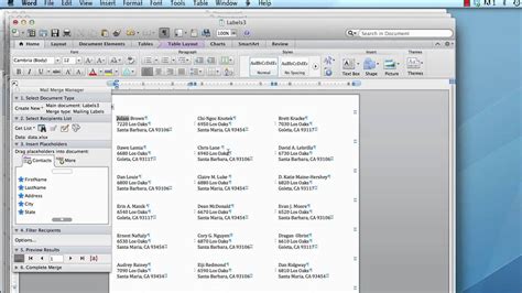 Mail Merge in Excel for Mac