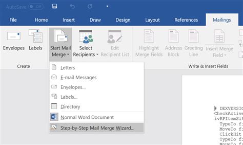 Mail Merge Macro in Excel