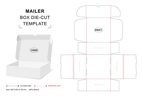 Mailer Box Design Template 1