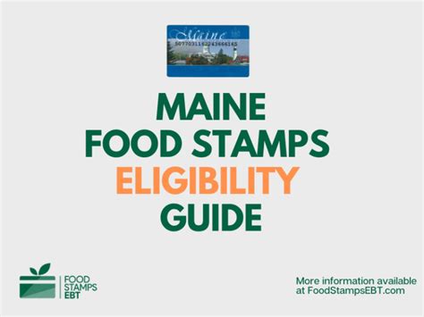 Maine Food Stamps eligibility requirements