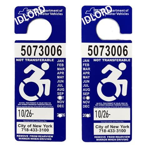 Maintaining NYS Disabled Parking Permits