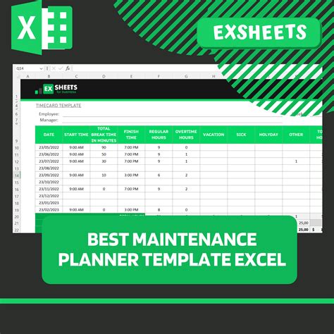 Maintenance Schedule Example Excel